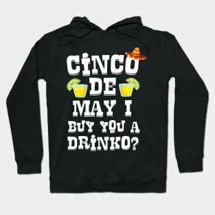 Cinco De May I Buy You A Drinko ? Cinco De Mayo Pick Up Line Hoodie